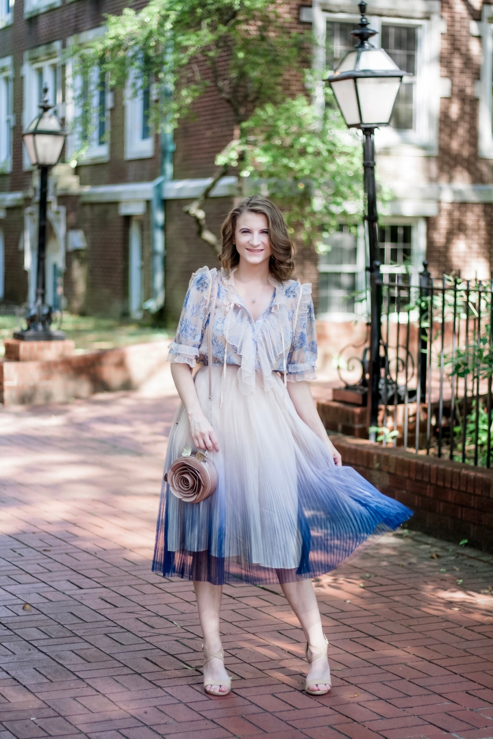 Chicwish Ombre Tulle Dress